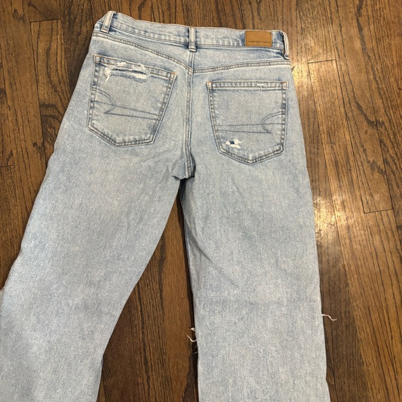 American Eagle Outfitters AE Strigid Ripped High-Waisted Stovepipe Jeans - Picture 4 of 7